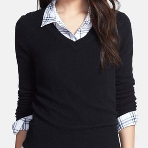 100% Cashmere (2-ply) V-neck Pullover Sweater EUC